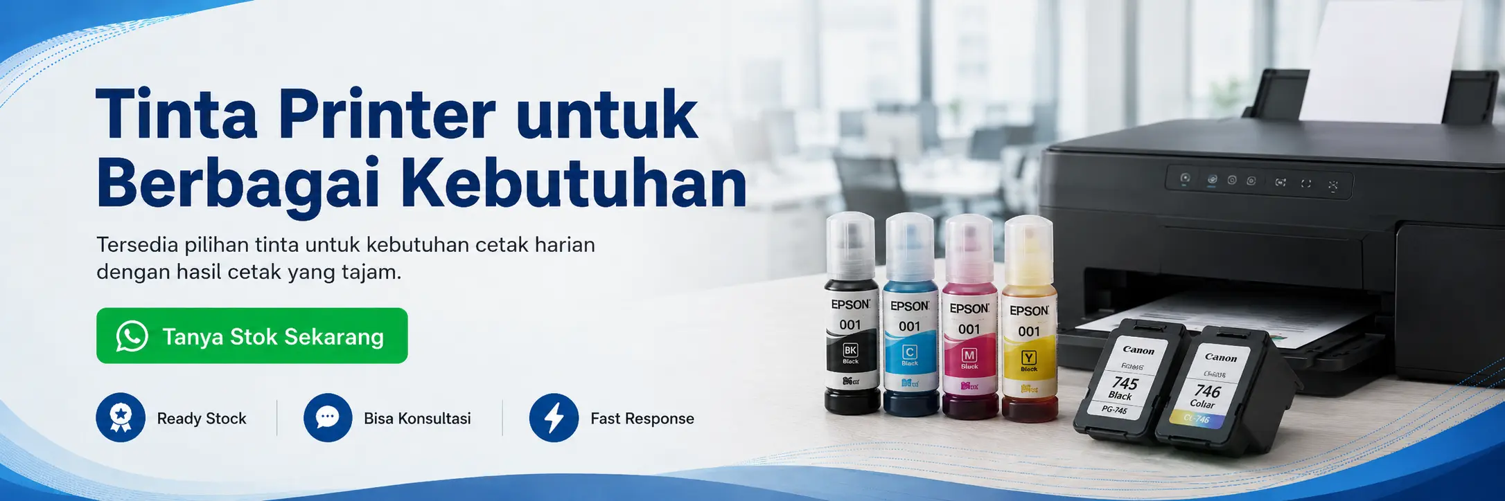 Banner Samudera Toner untuk tinta printer dan kebutuhan kantor